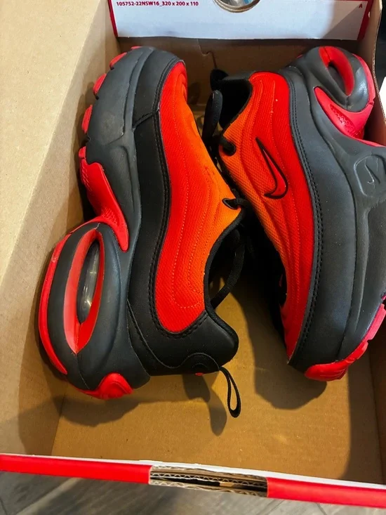 Nike Women's Black & Orange Low-Top Athletic Sneakers - Picture 3 of 4